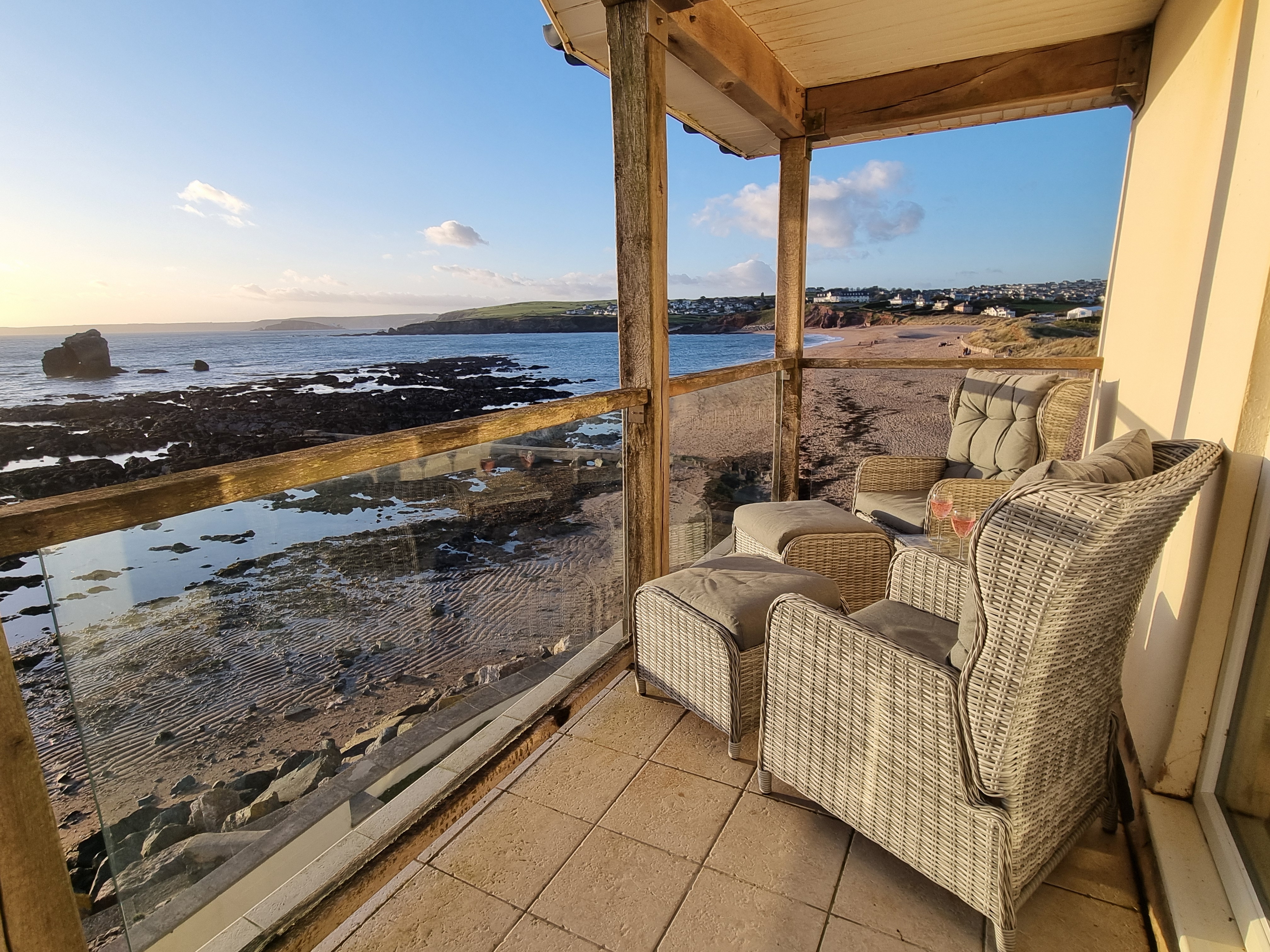 Thurlestone Rock Sea View balcony